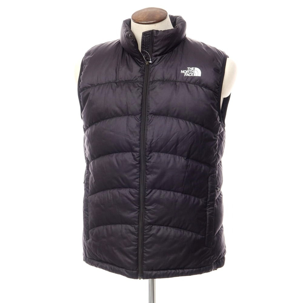 【中古】ザノースフェイス THE NORTH FACE ダウンベスト ブラック【サイズXL】【BLK】【A/W】【状態ランクB】【メンズ】