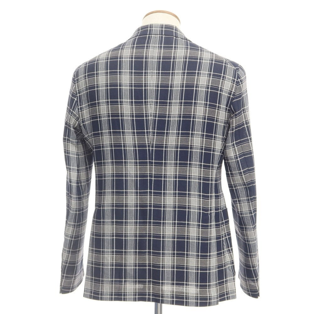 【新品】タリアトーレ TAGLIATORE カジュアルジャケット
 ネイビーxアイボリー【サイズ48】【NVY】【S/S】【状態ランクN】【メンズ】
【769683】 CPD