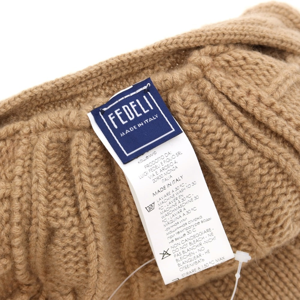【新品】フェデーリ FEDELI ニットキャップ
 ブラウンベージュ【BRW】【A/W】【状態ランクN】【メンズ】
【769887】 APD