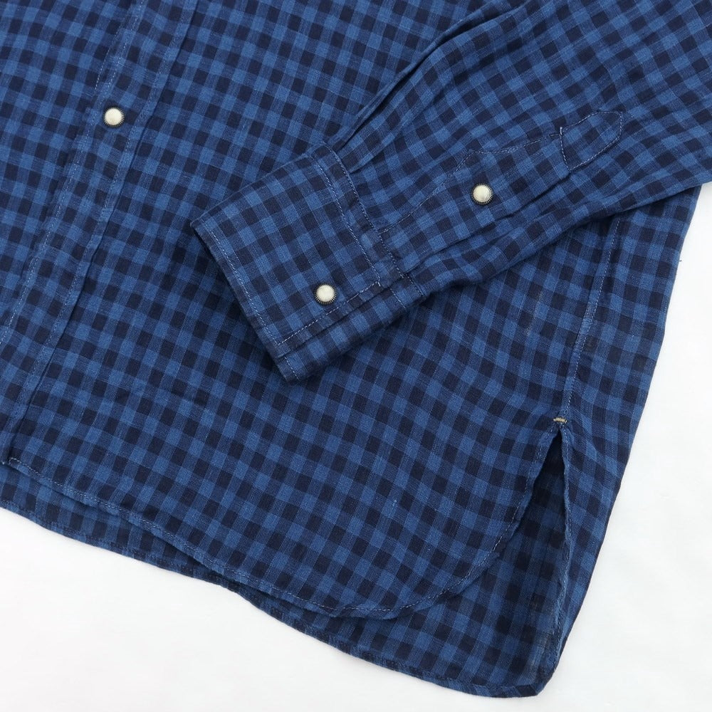 【新品】バグッタ Bagutta カジュアルシャツ
 ネイビー【サイズM】【NVY】【S/S】【状態ランクN】【メンズ】
【769571】 CPD