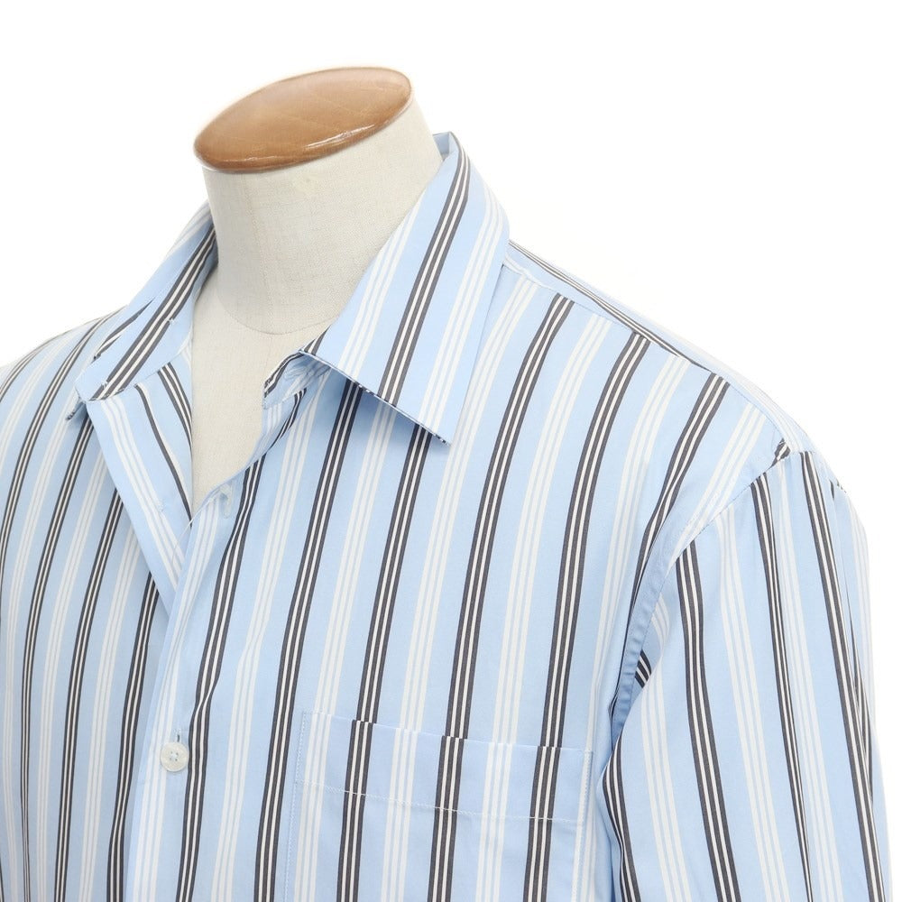 【新品】ピーティートリノ PT TORINO カジュアルシャツ
 ライトブルーxホワイトxブラック【サイズ39】【BLU】【S/S/A/W】【状態ランクN】【メンズ】
【769677】 DPD