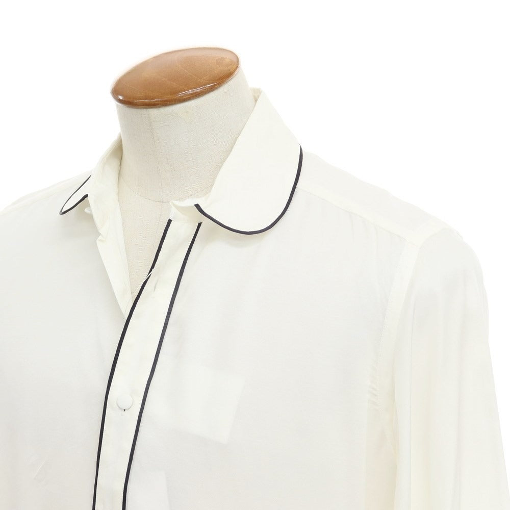 【新品】ピーティートリノ PT TORINO カジュアルシャツ
 ホワイトxブラック【サイズ39】【WHT】【S/S】【状態ランクN】【メンズ】
【769569】 CPD