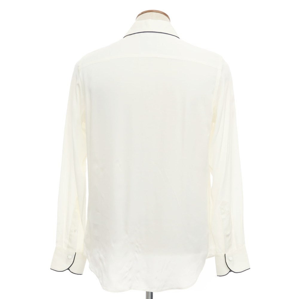 【新品】ピーティートリノ PT TORINO カジュアルシャツ
 ホワイトxブラック【サイズ39】【WHT】【S/S】【状態ランクN】【メンズ】
【769569】 CPD