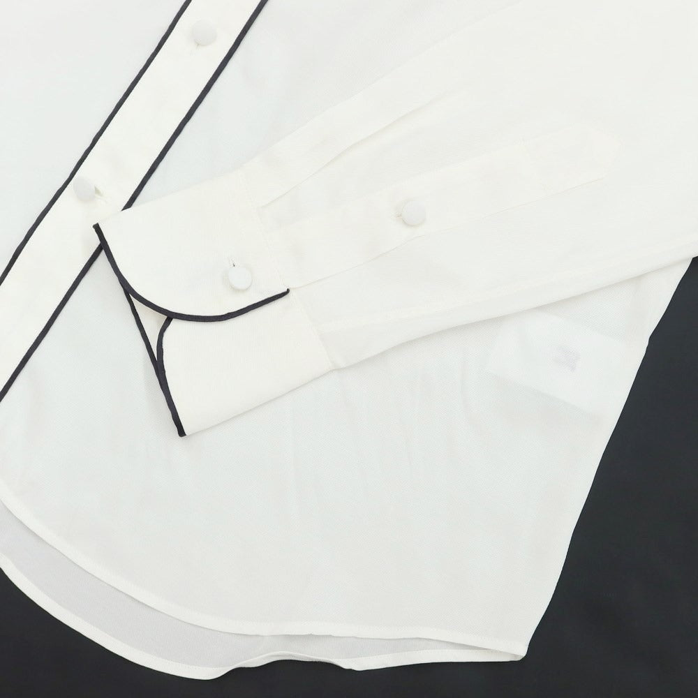 【新品】ピーティートリノ PT TORINO カジュアルシャツ
 ホワイトxブラック【サイズ39】【WHT】【S/S】【状態ランクN】【メンズ】
【769569】 CPD