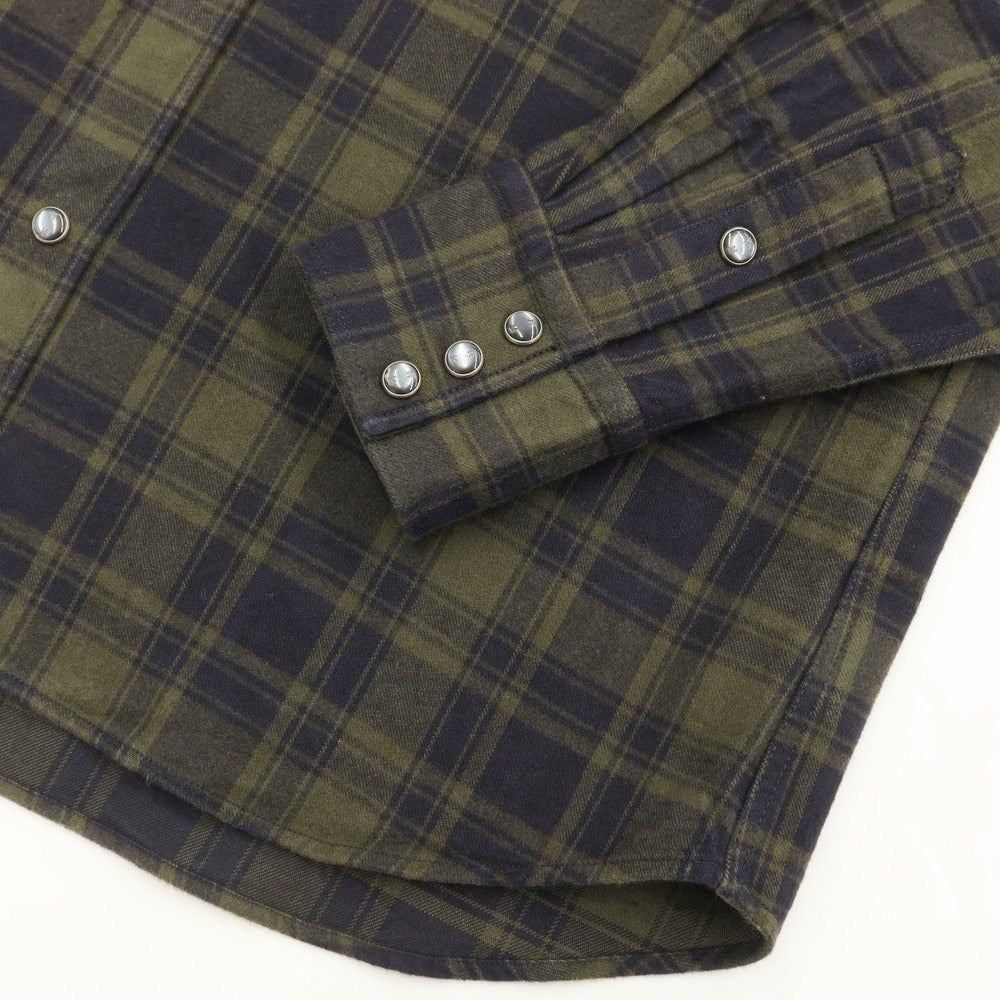 【新品】ピーティートリノ PT TORINO カジュアルシャツ
 オリーブxネイビー【サイズ39】【GRN】【A/W】【状態ランクN】【メンズ】
【769677】 APD