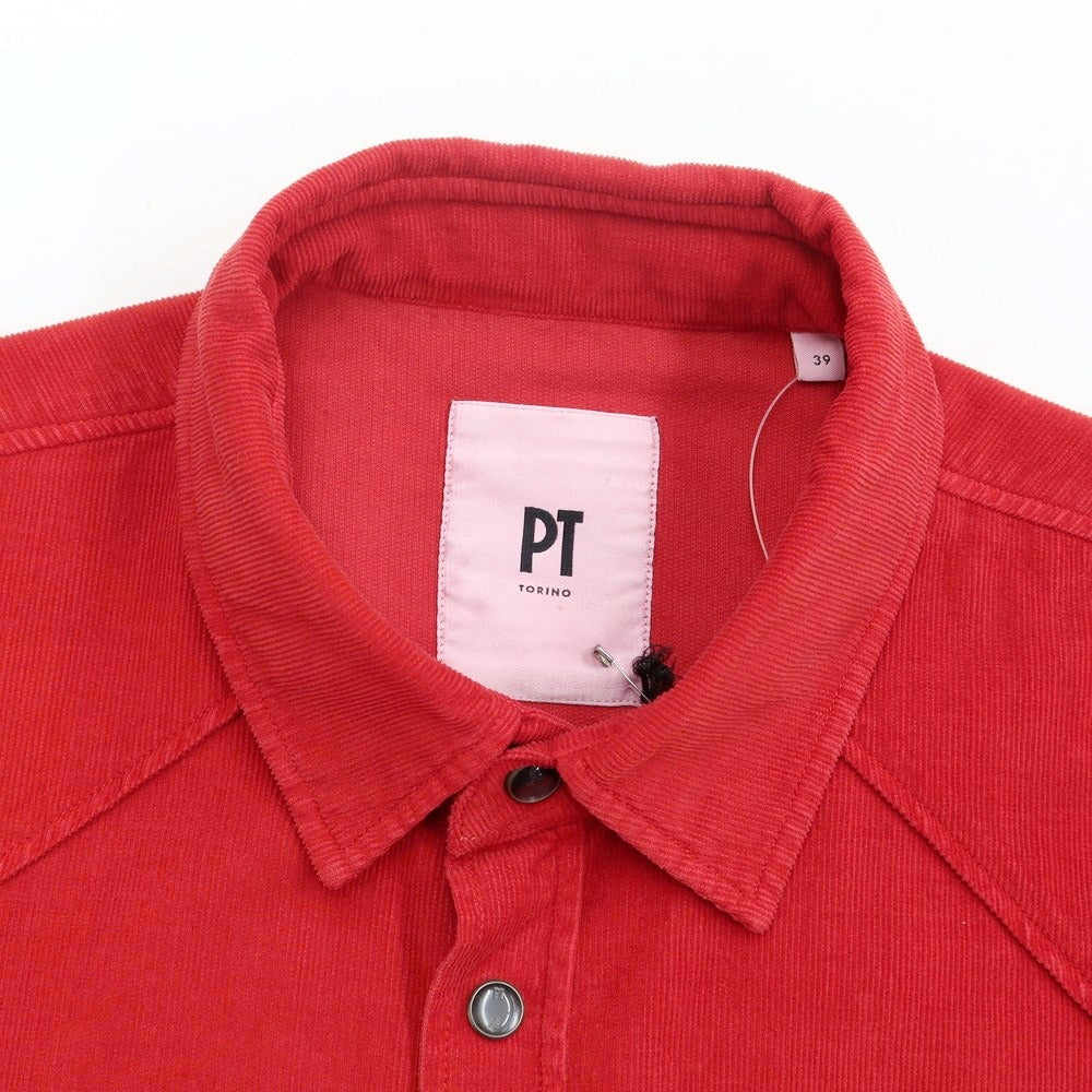 【新品】ピーティートリノ PT TORINO カジュアルシャツ
 レッド【サイズ39】【RED】【S/S/A/W】【状態ランクN】【メンズ】
【769677】 DPD