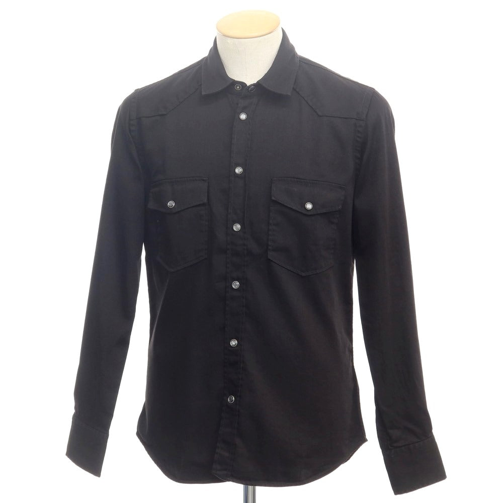 【新品】ピーティートリノ PT TORINO カジュアルシャツ
 ブラック【サイズ37】【BLK】【S/S/A/W】【状態ランクN】【メンズ】
【769676】 DPD