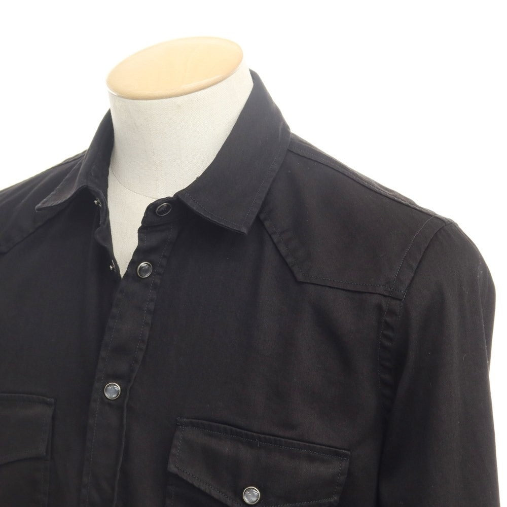 【新品】ピーティートリノ PT TORINO カジュアルシャツ
 ブラック【サイズ37】【BLK】【S/S/A/W】【状態ランクN】【メンズ】
【769676】 DPD