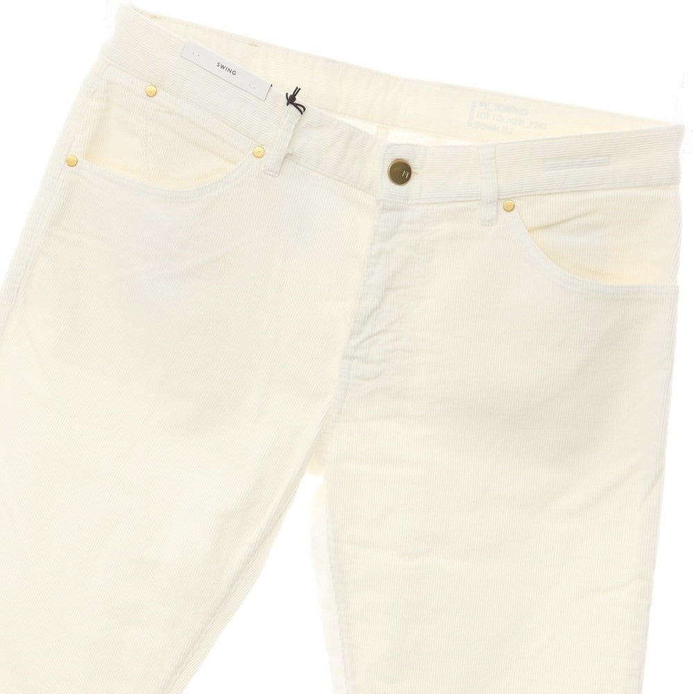【新品】ピーティートリノ デニム PT TORINO DENIM SWING コットン コーデュロイ 5ポケット パンツ オフホワイト【サイズ34】【WHT】【A/W】【状態ランクN】【メンズ】【769095】