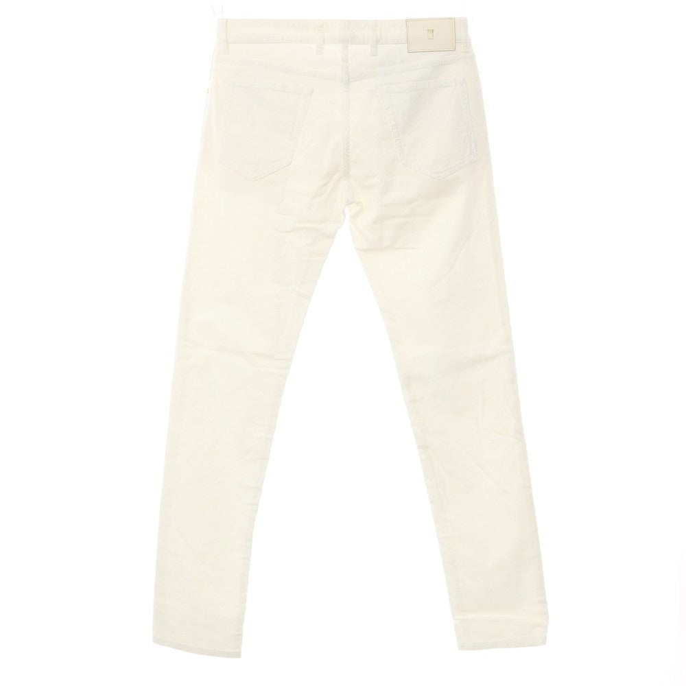 【新品】ピーティートリノ デニム PT TORINO DENIM SWING コットン コーデュロイ 5ポケット パンツ オフホワイト【サイズ34】【WHT】【A/W】【状態ランクN】【メンズ】【769095】