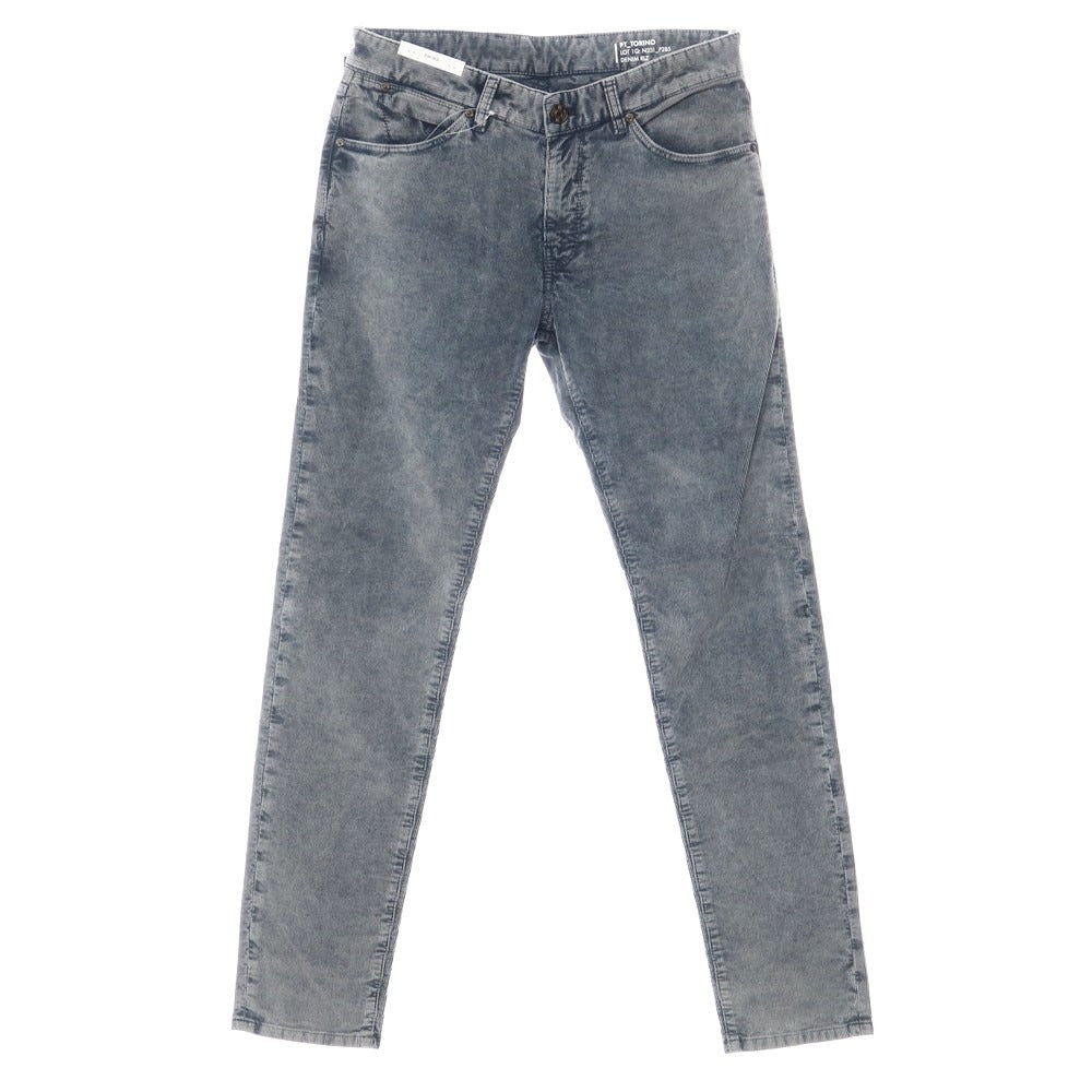 【新品】ピーティートリノ デニム PT TORINO DENIM SWING コットン コーデュロイ 5ポケット パンツ ネイビー系【サイズ32】【NVY】【A/W】【状態ランクN】【メンズ】【769095】