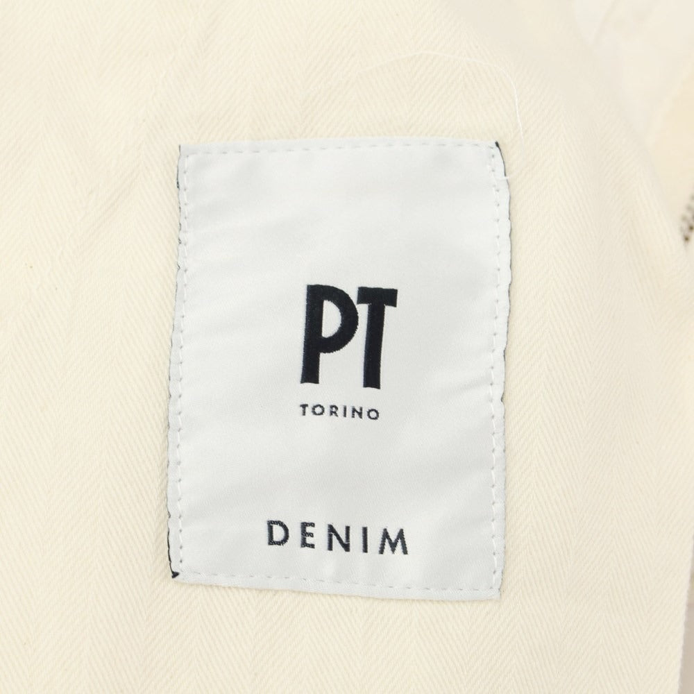 【新品】ピーティートリノ デニム PT TORINO DENIM HOUSE コットン カジュアルスラックス パンツ ホワイト【サイズ33】【WHT】【S/S】【状態ランクN】【メンズ】【769385】