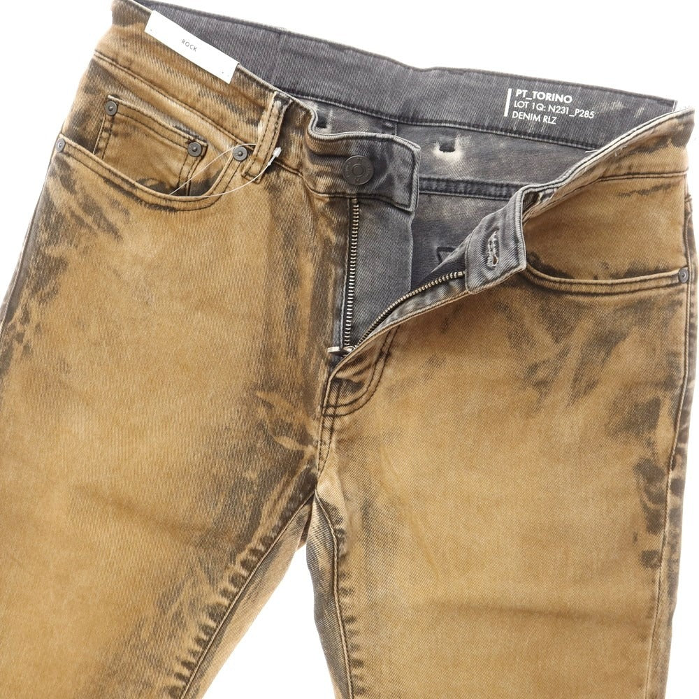 【新品】ピーティートリノ デニム PT TORINO DENIM ROCK デニムパンツ
 ブラウン【サイズ32】【BRW】【S/S/A/W】【状態ランクN】【メンズ】
【769582】 CPD