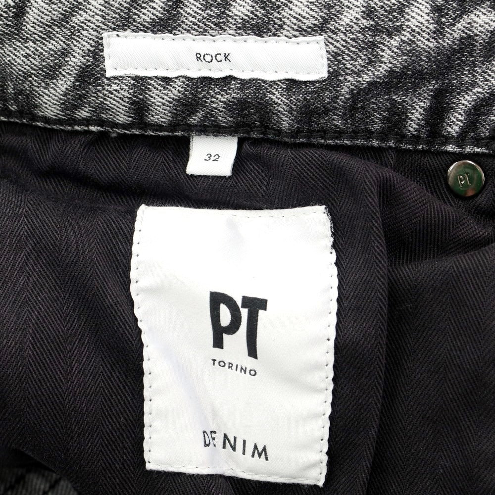 【新品】ピーティートリノ デニム PT TORINO DENIM ROCK デニムパンツ
 ウォッシュブラック【サイズ32】【BLK】【S/S/A/W】【状態ランクN】【メンズ】
【769582】 CPD
