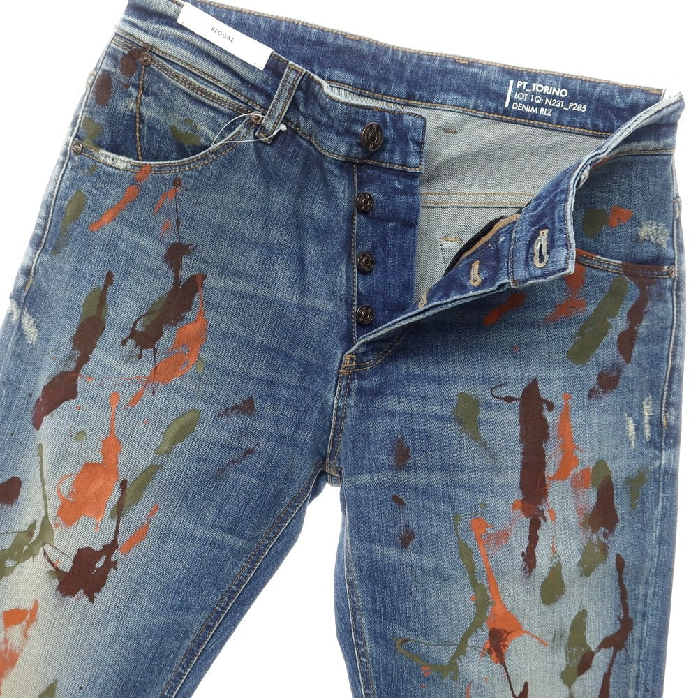 【新品】ピーティートリノ デニム PT TORINO DENIM REGGAE デニムパンツ
 ネイビー【サイズ32】【NVY】【S/S/A/W】【状態ランクN】【メンズ】
【769570】 CPD
