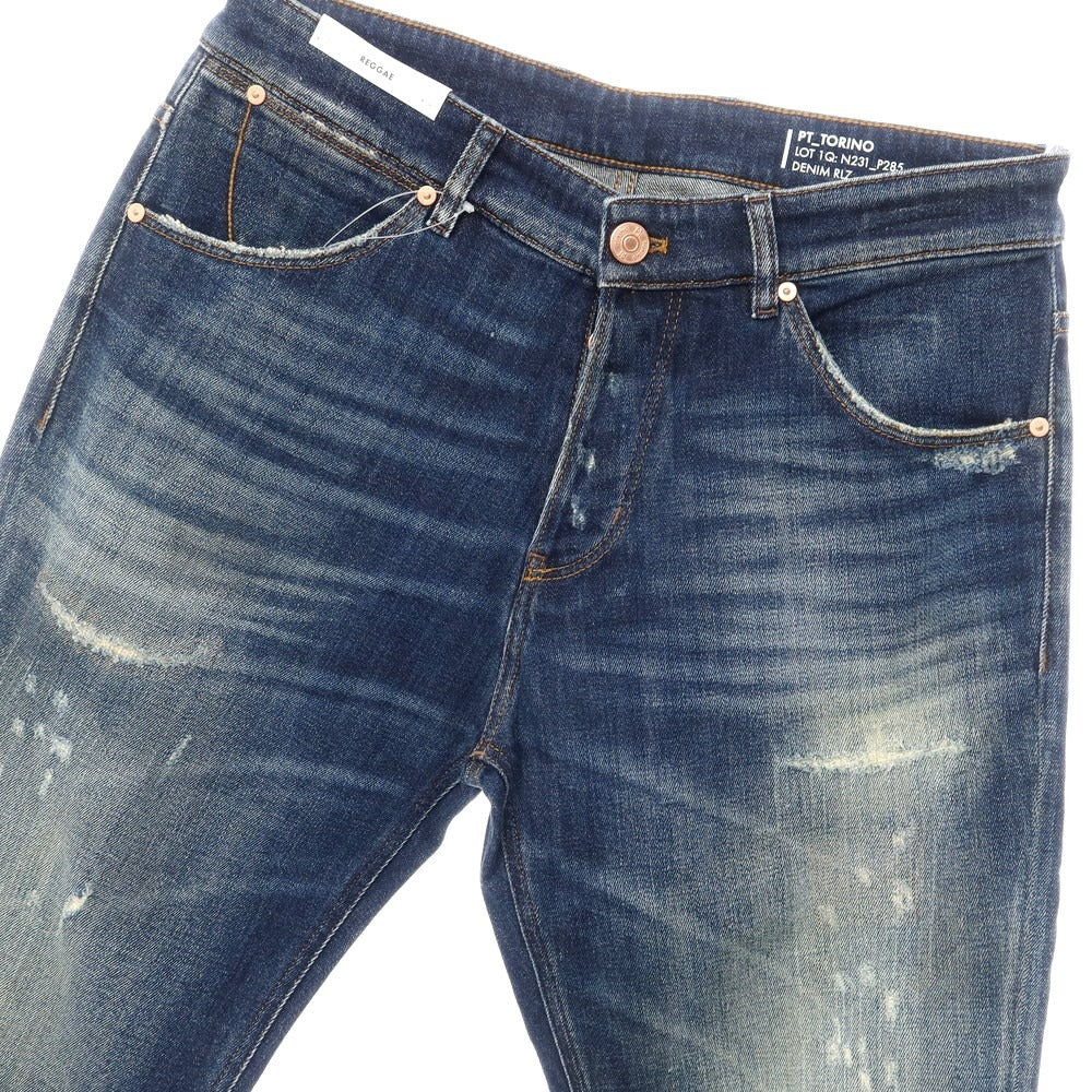 【新品】ピーティートリノ デニム PT TORINO DENIM REGGAE デニムパンツ
 ネイビー【サイズ32】【NVY】【S/S/A/W】【状態ランクN】【メンズ】
【769570】 CPD