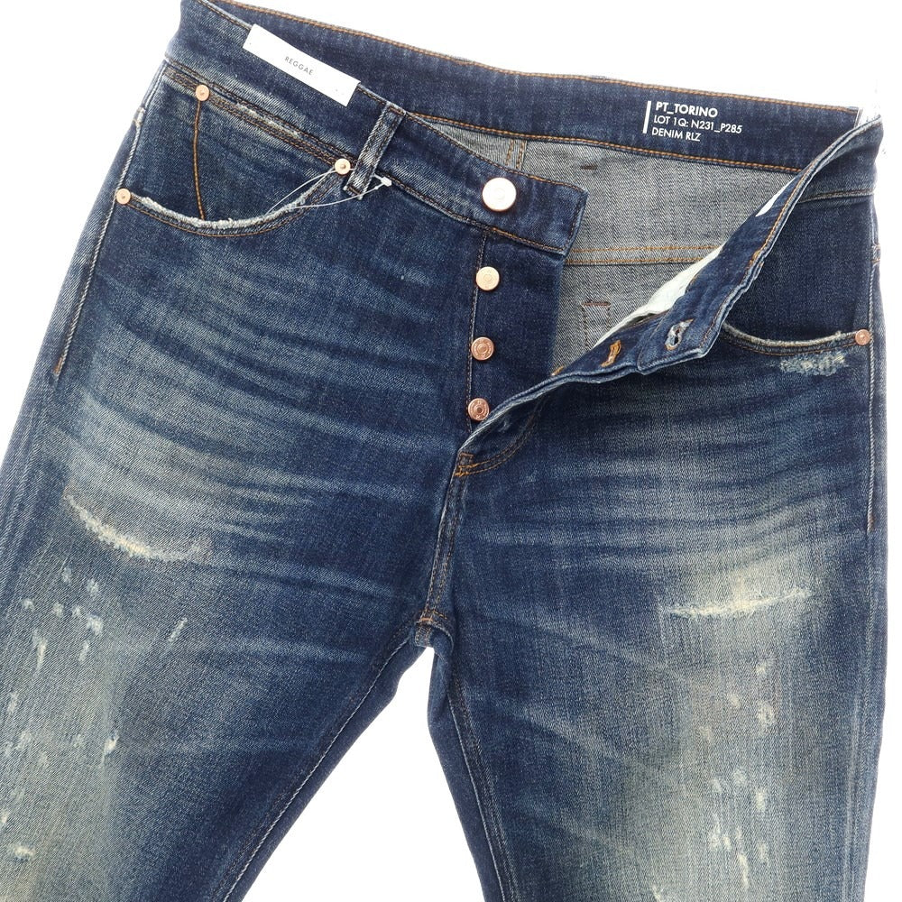 【新品】ピーティートリノ デニム PT TORINO DENIM REGGAE デニムパンツ
 ネイビー【サイズ32】【NVY】【S/S/A/W】【状態ランクN】【メンズ】
【769570】 CPD