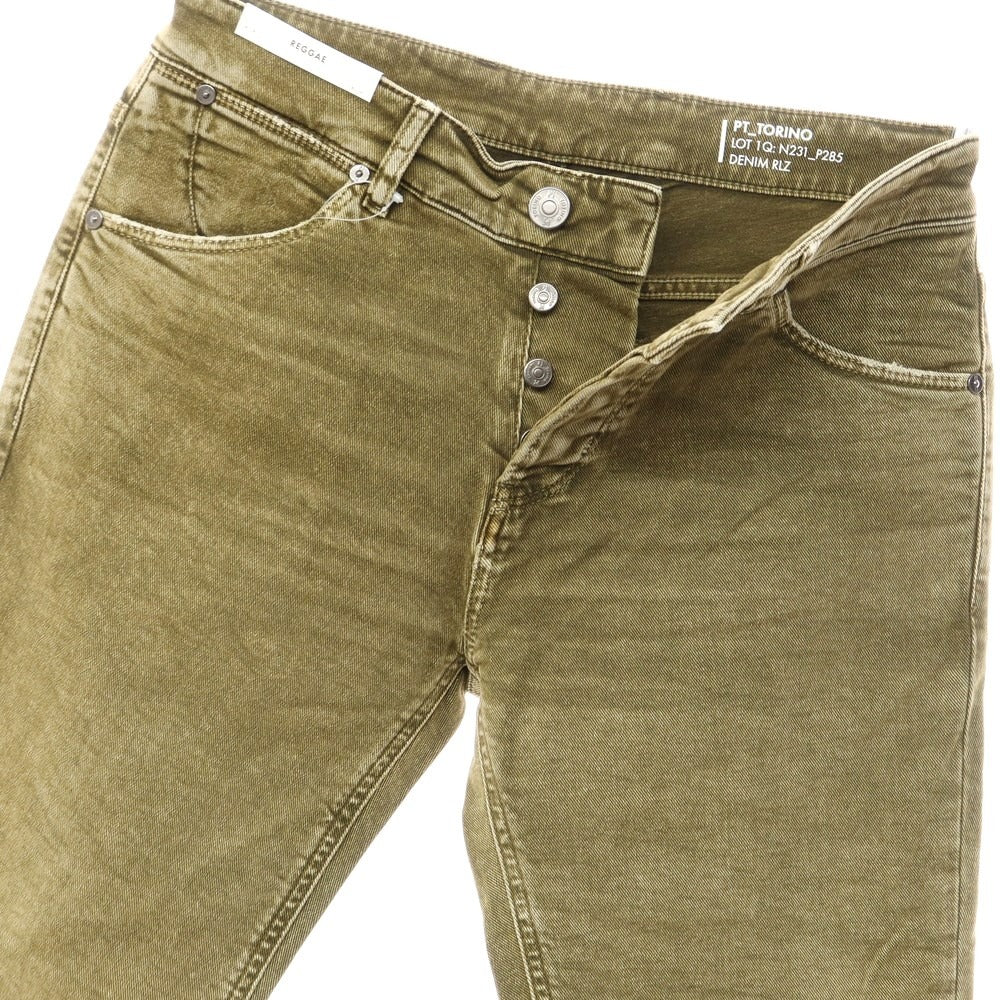 【新品】ピーティートリノ デニム PT TORINO DENIM REGGAE デニムパンツ
 オリーブ【サイズ30】【GRN】【S/S/A/W】【状態ランクN】【メンズ】
【769570】 CPD