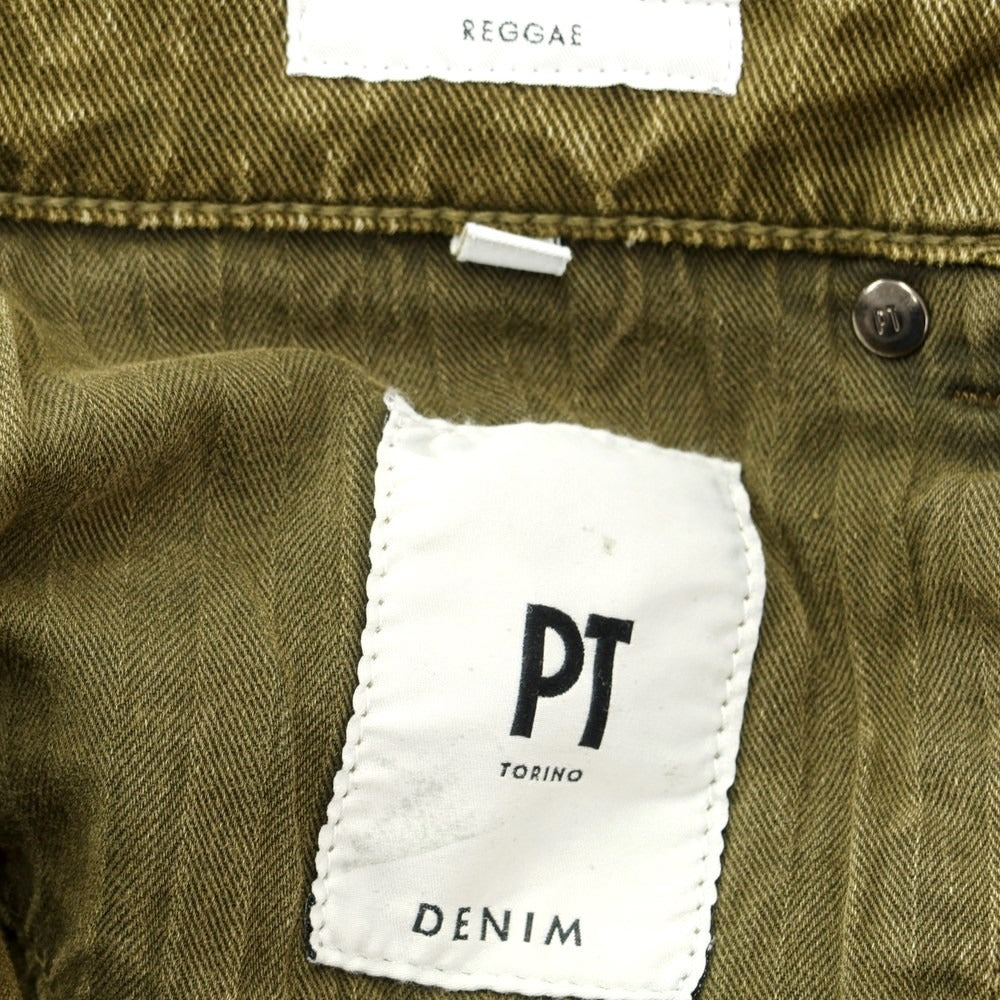 【新品】ピーティートリノ デニム PT TORINO DENIM REGGAE デニムパンツ
 オリーブ【サイズ30】【GRN】【S/S/A/W】【状態ランクN】【メンズ】
【769570】 CPD