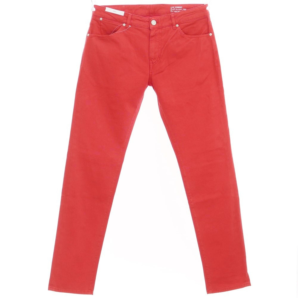 【新品】ピーティートリノ デニム PT TORINO DENIM SOUL ストレッチ デニムパンツ ジーンズ レッド【サイズ32】【RED