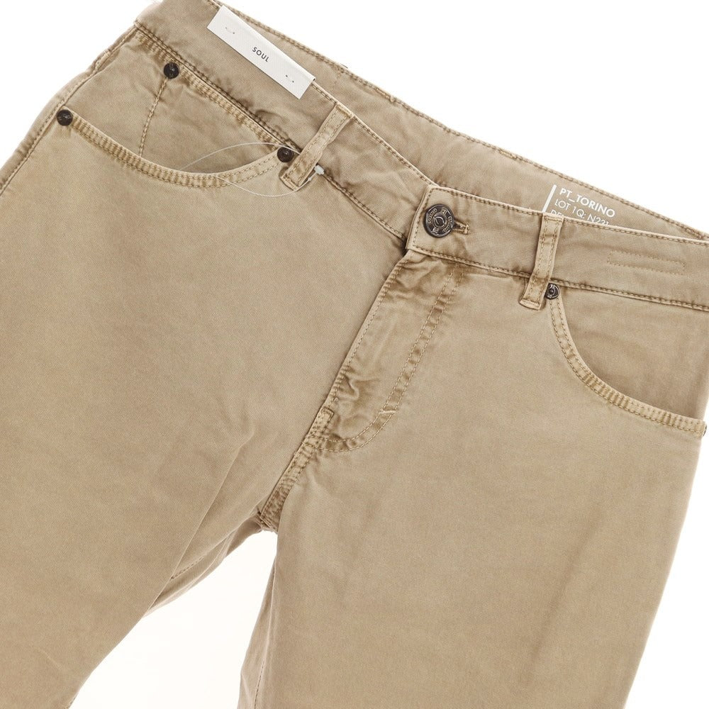 【新品アウトレット】ピーティートリノ デニム PT TORINO DENIM SOUL 5ポケットパンツ
 ベージュ【サイズ32】【BEI】【S/S/A/W】【状態ランクN-】【メンズ】
【769570】 CPD