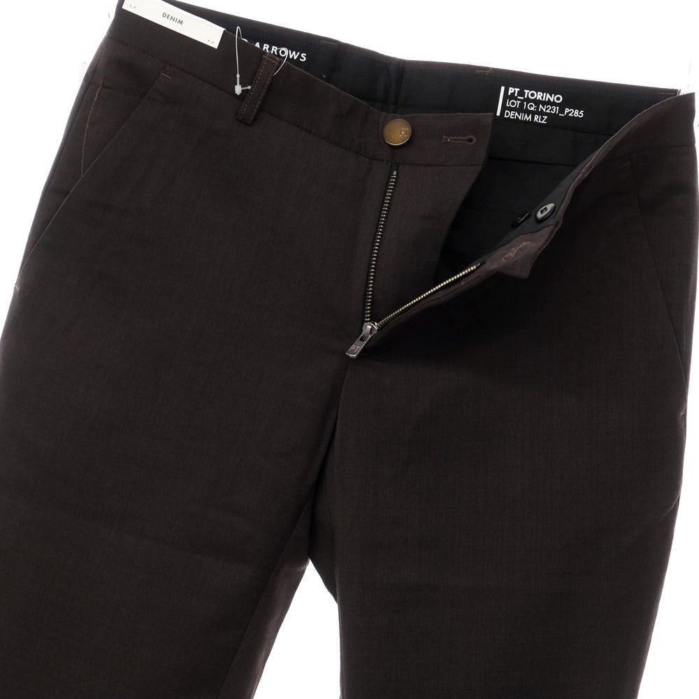 【中古】【未使用】ピーティートリノ デニム PT TORINO DENIM UNITED ARROWS別注 カジュアルスラックスパンツ
 ダークブラウン【サイズ32】【BRW】【S/S】【状態ランクS】【メンズ】
【769381】 BPD