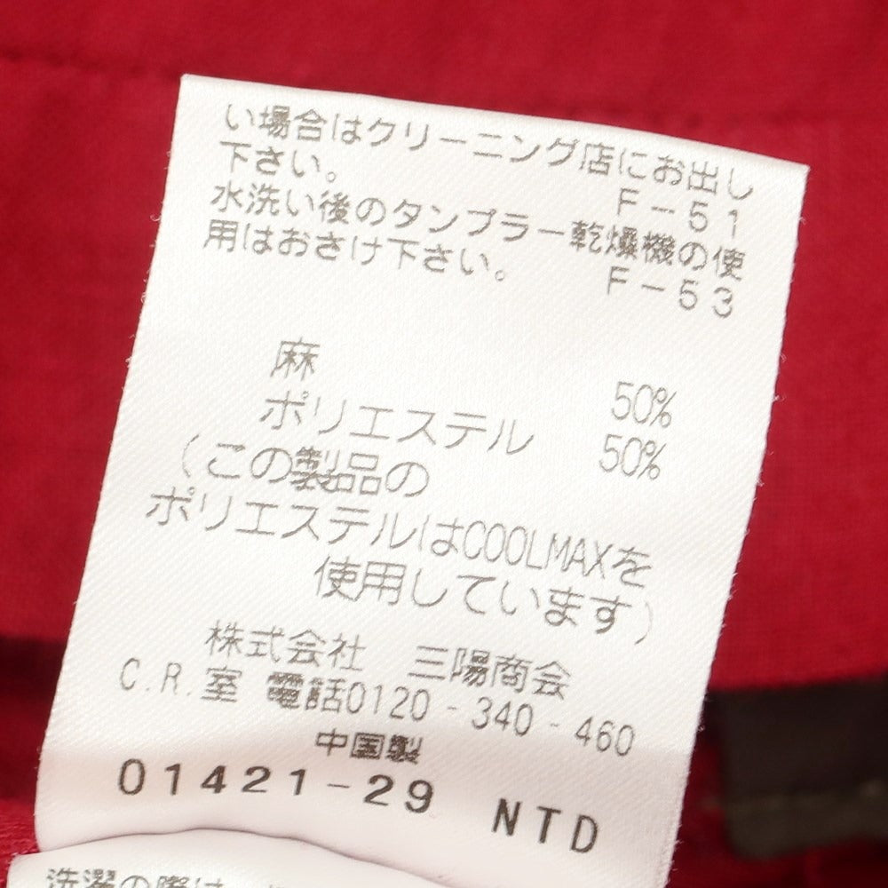 【中古】マッキントッシュフィロソフィー MACKINTOSH PHILOSOPHY リネンポリエステル ショートパンツ ダークレッド【サイズ40】【RED】【S/S】【状態ランクB】【メンズ】【768880】