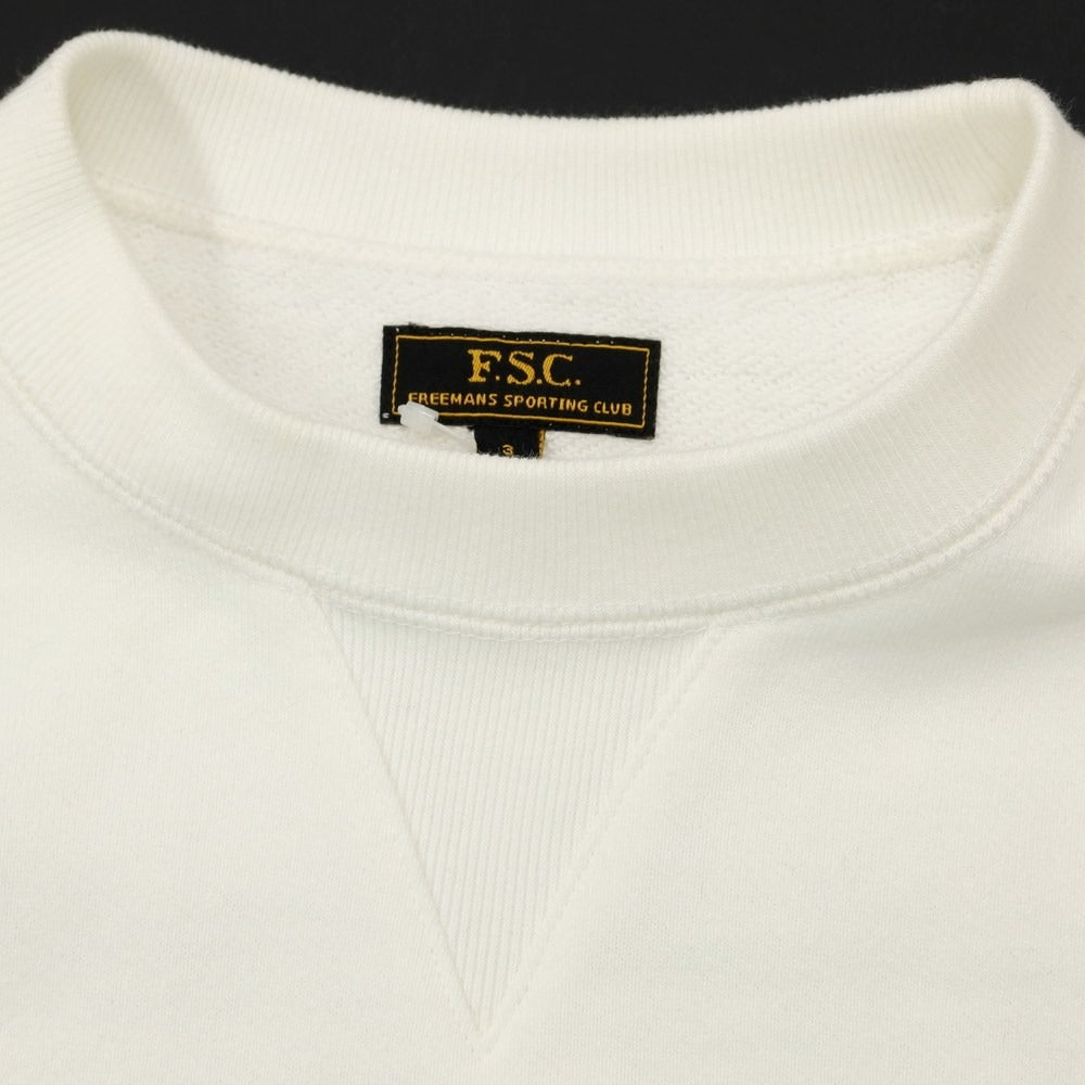 【中古】フリーマンズスポーティングクラブ FREEMANS SPORTING CLUB LOOPWHEELERコラボ コットン クルーネックスウェット ホワイト【サイズ3】【WHT】【A/W】【状態ランクC】【メンズ】【768876】