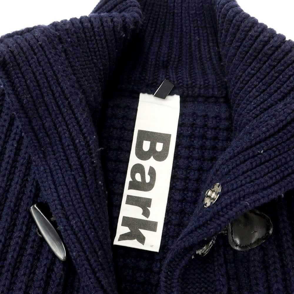 【中古】バーク BARK ローゲージウールナイロン ニットダッフルコート ネイビー【サイズS】【NVY】【A/W】【状態ランクC】【メンズ】【769080】