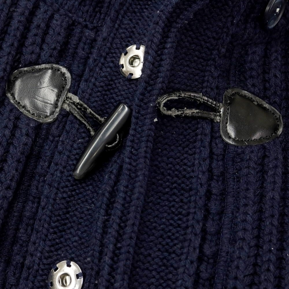 【中古】バーク BARK ローゲージウールナイロン ニットダッフルコート ネイビー【サイズS】【NVY】【A/W】【状態ランクC】【メンズ】【769080】