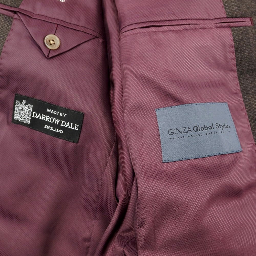 【中古】グローバルスタイル GLOBAL STYLE ウール チェック テーラードジャケット ダークブラウン【サイズ表記なし(M位)】【BRW】【A/W】【状態ランクB】【メンズ】【769084】