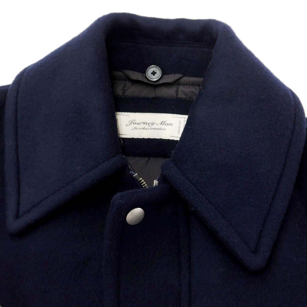 【中古】ジャーニーマン JOURNEYMAN メルトンウール ボア フィールドコート ネイビー【サイズS】【NVY】【A/W】【状態ランクA】【メンズ】【769080】
