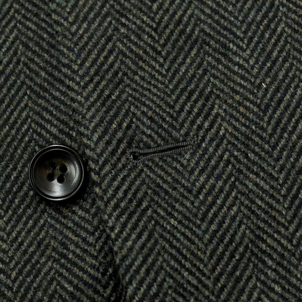 【中古】サルトリオ Sartorio ウール ヘリンボーン テーラードジャケット フォレストグリーン系xブラック【サイズ48】【GRN】【A/W】【状態ランクB】【メンズ】【769083】