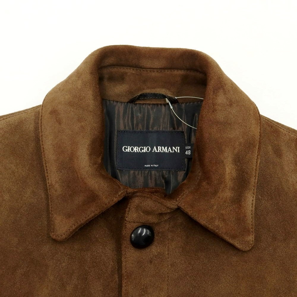 【中古】ジョルジオアルマーニ GIORGIO ARMANI YS スエードレザー ショートコート ブラウン【サイズ48】【BRW】【A/W】【状態ランクC】【メンズ】【768987】
