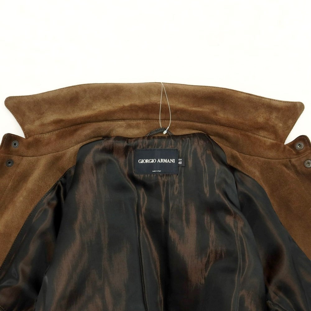 【中古】ジョルジオアルマーニ GIORGIO ARMANI YS スエードレザー ショートコート ブラウン【サイズ48】【BRW】【A/W】【状態ランクC】【メンズ】【768987】