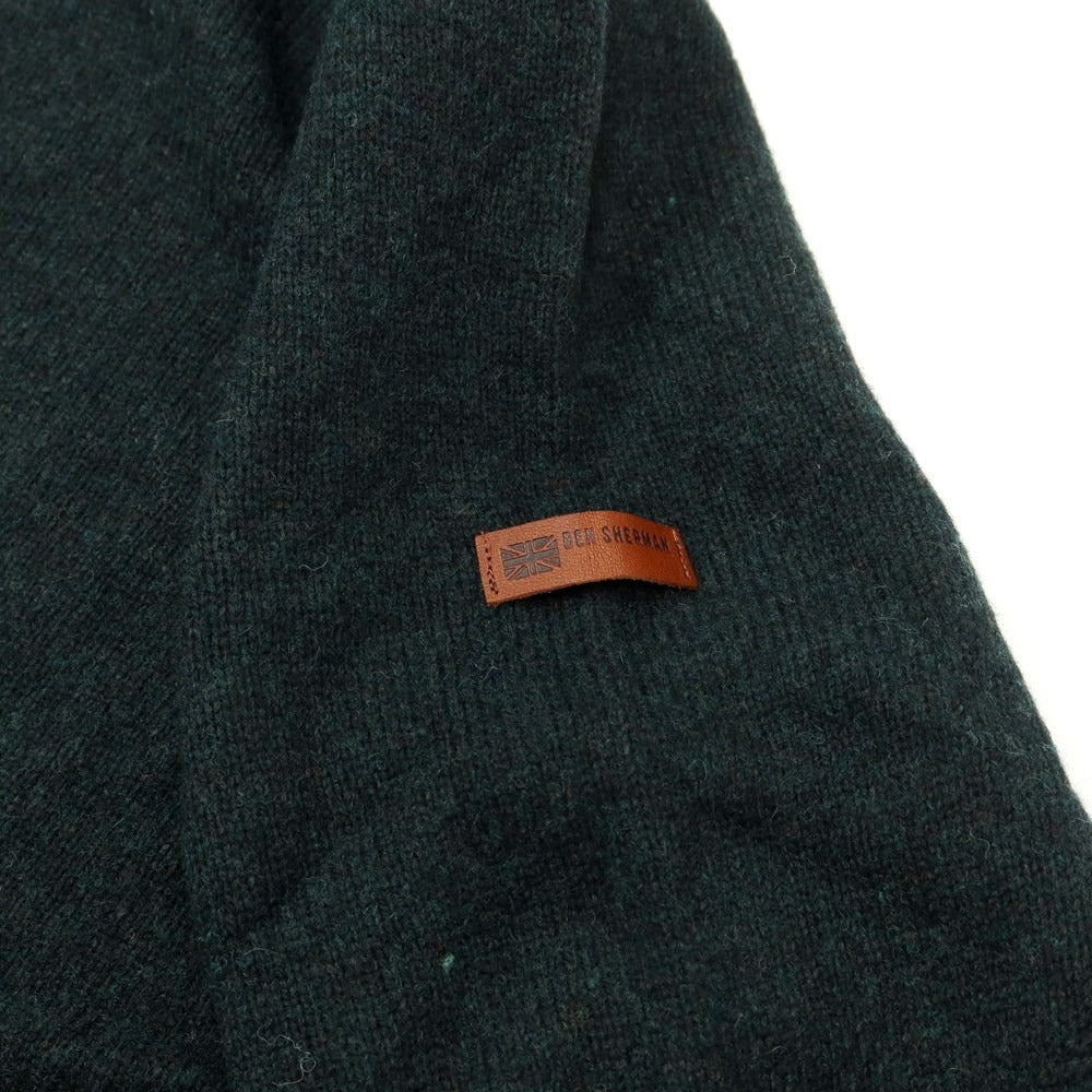 【中古】【未使用】ベンシャーマン Ben Sherman ミドルゲージウールナイロン プルオーバースタンドカラーニット ダークグリーン【サイズS】【GRN】【A/W】【状態ランクS】【メンズ】【769092】