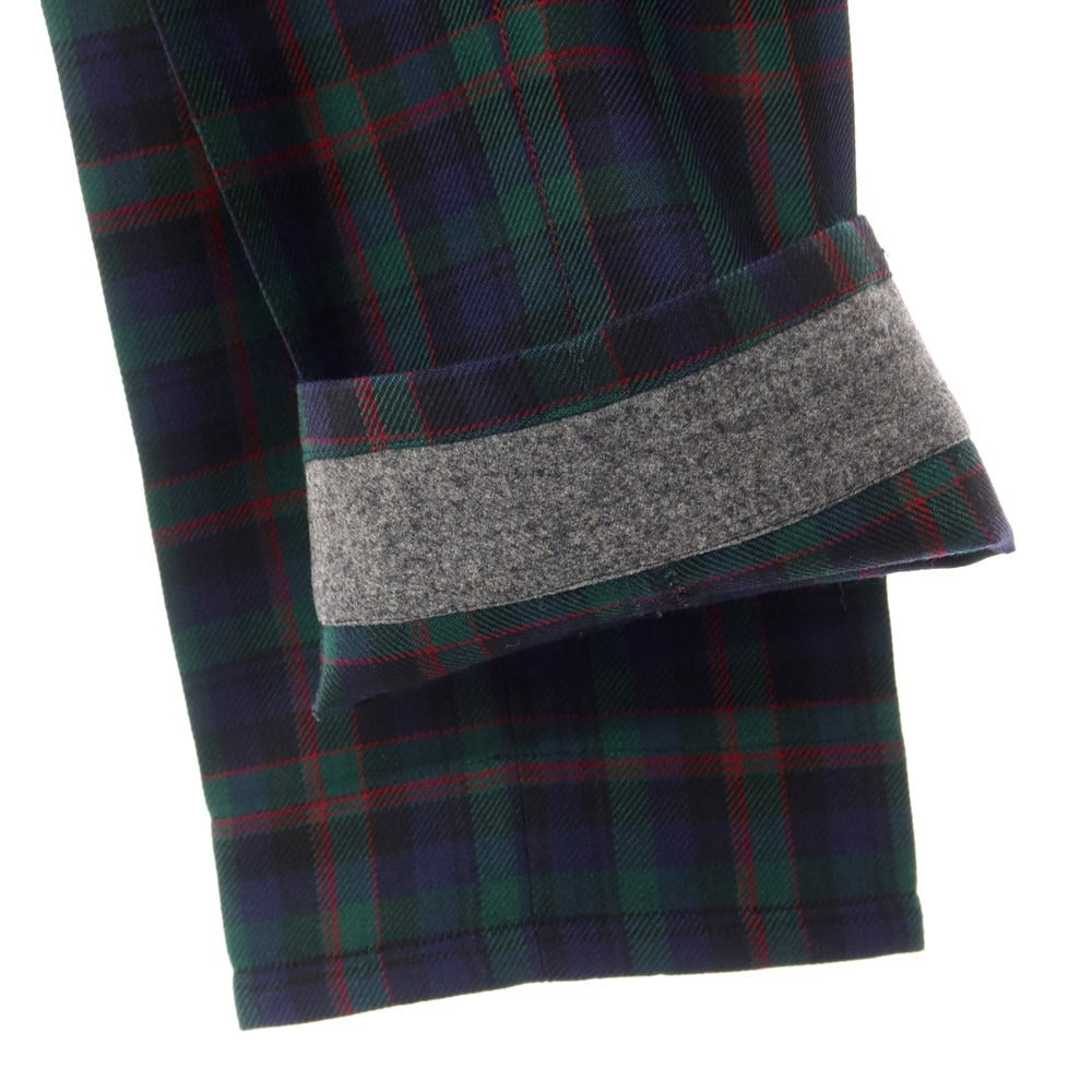 【中古】ピーティーゼロウーノ PT01 Mc.Kay ウール チェック カジュアルスラックス パンツ グリーンxネイビー【サイズ44】【GRN】【A/W】【状態ランクA】【メンズ】【769088】