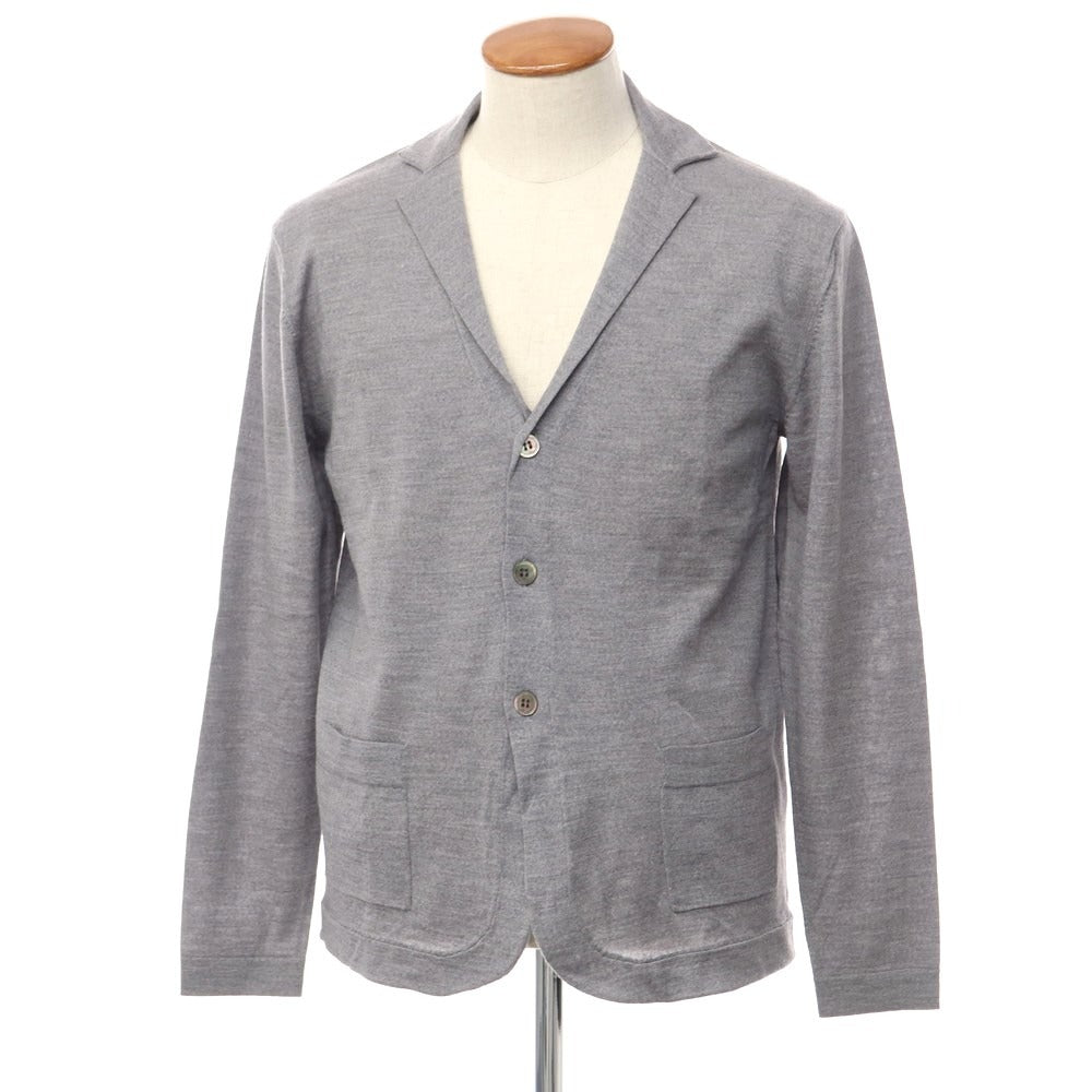 【中古】ピジャマクロージング pyjama clothing ハイゲージウール ニットジャケット カーディガン グレー【サイズM】【GRY】【A/W】【状態ランクA】【メンズ】【769091】
