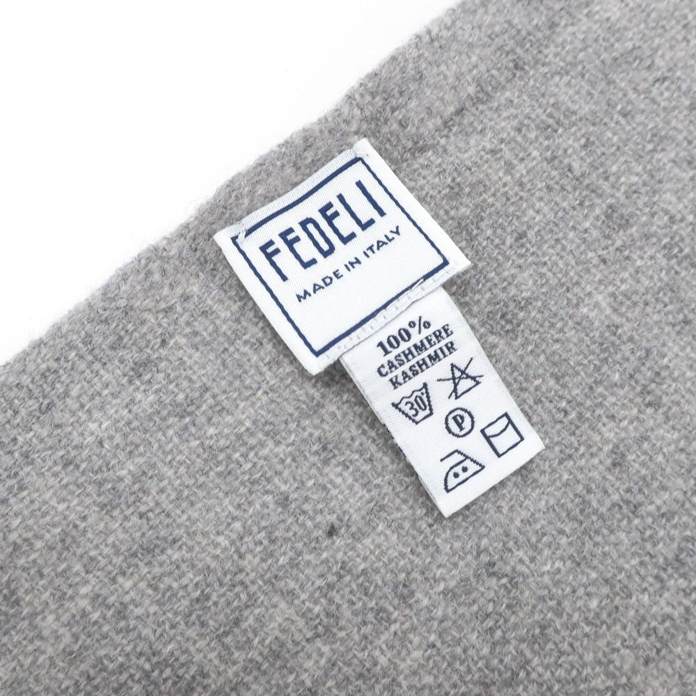 【中古】フェデーリ FEDELI カシミヤ ストール ライトグレー【GRY】【A/W】【状態ランクB】【メンズ】【769080】