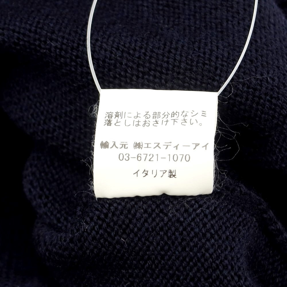 【中古】グランサッソ GRAN SASSO ハイゲージウール クルーネックニット ネイビー【サイズ52】【NVY】【A/W】【状態ランクB】【メンズ】【769090】