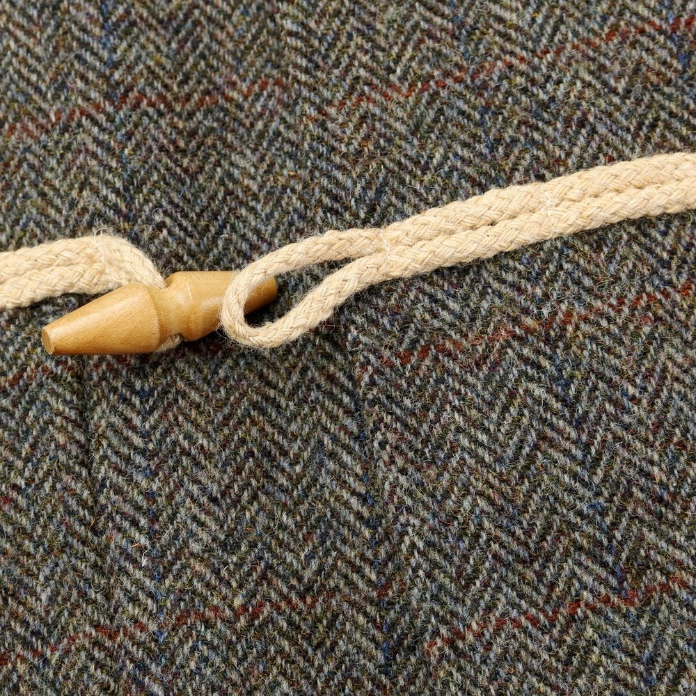 【中古】マウントレイニアデザイン Mt RAINIER DESIGN ハリスツイード ダッフルコート オリーブグレー系xネイビー【サイズS】【GRY】【A/W】【状態ランクC】【メンズ】【768988】