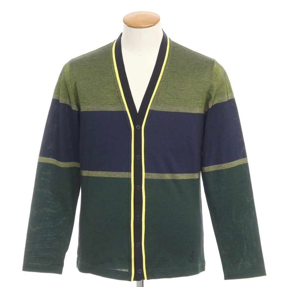 【中古】プリングル1815 PRINGLE 1815 カーディガン
 ネイビーxイエロー【サイズ38】【NVY】【S/S】【状態ランクB】【メンズ】
【769583】 CPD