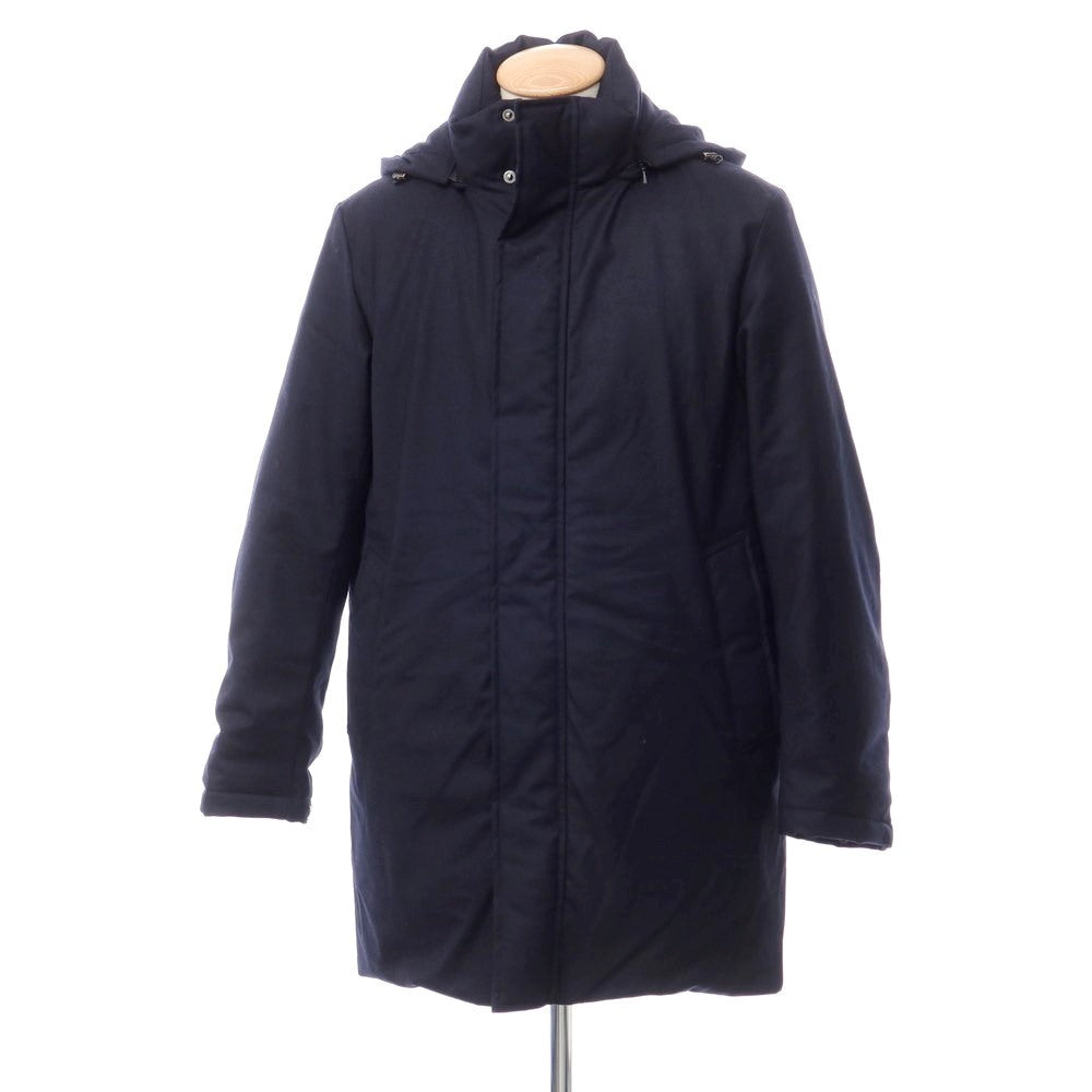 【中古】ユナイテッドアローズ UNITED ARROWS ツイルウール ダウンコート ネイビー【サイズS】【NVY】【A/W】【状態ランクB】【メンズ】【768988】