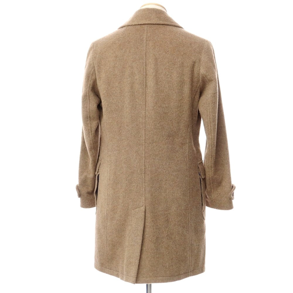 【中古】ワックスロンドン WAX LONDON ウールポリエステル ダブルブレストコート ライトブラウン【サイズS】【BRW】【A/W】【状態ランクB】【メンズ】【768987】