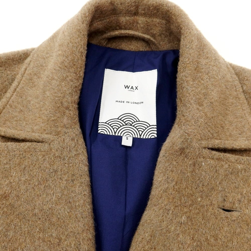 【中古】ワックスロンドン WAX LONDON ウールポリエステル ダブルブレストコート ライトブラウン【サイズS】【BRW】【A/W】【状態ランクB】【メンズ】【768987】