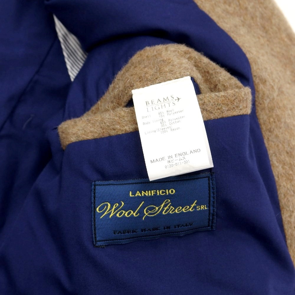 【中古】ワックスロンドン WAX LONDON ウールポリエステル ダブルブレストコート ライトブラウン【サイズS】【BRW】【A/W】【状態ランクB】【メンズ】【768987】