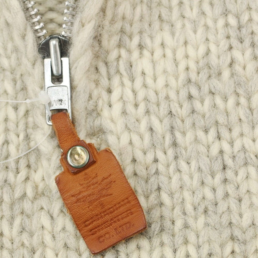 【中古】カナディアンセーター Canadian Sweater Company Ltd. ロ―ゲージウール プルオーバーカウチンニット アイボリーxライトグレー【WHT】【A/W】【状態ランクB】【メンズ】【769084】