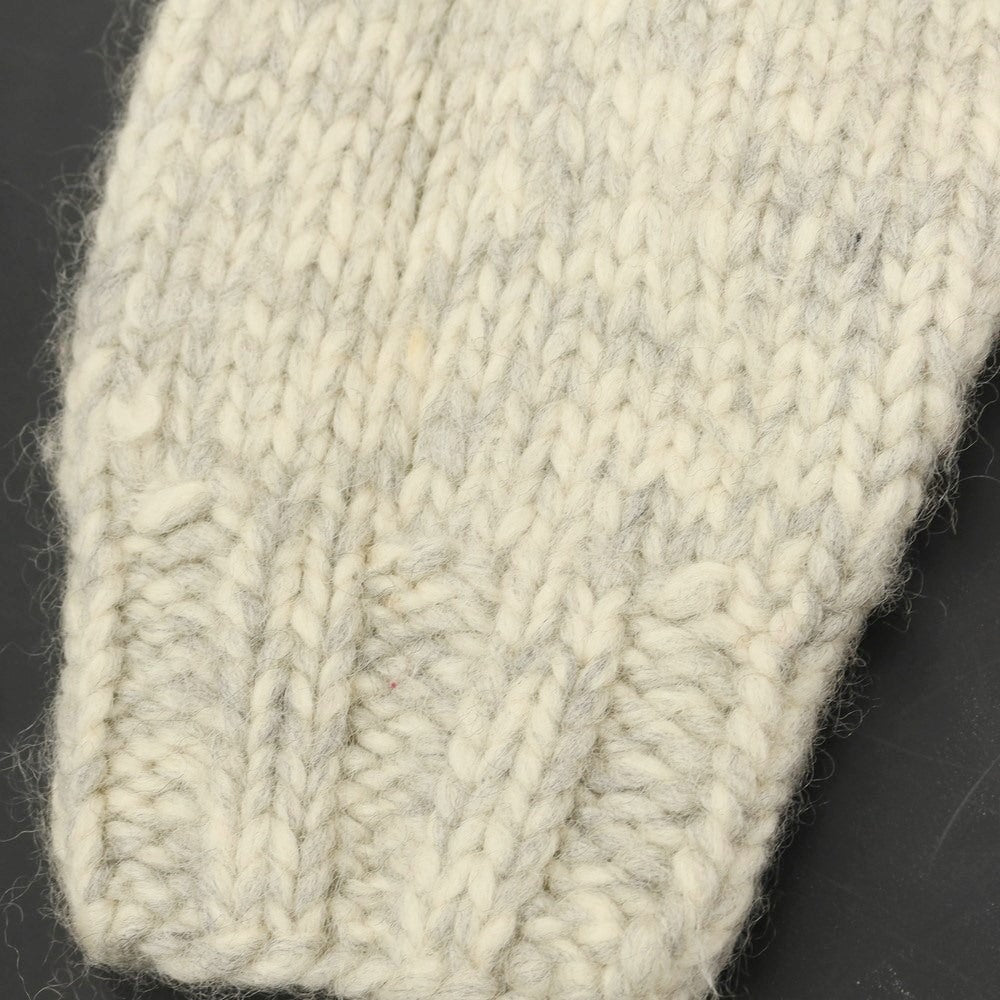 【中古】カナディアンセーター Canadian Sweater Company Ltd. ロ―ゲージウール プルオーバーカウチンニット アイボリーxライトグレー【WHT】【A/W】【状態ランクB】【メンズ】【769084】