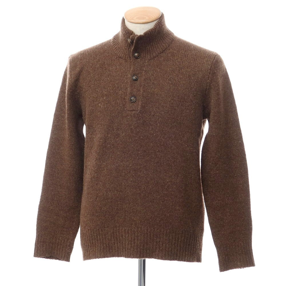 【中古】ポロ ラルフローレン Polo Ralph Lauren ミドルゲージウールアンゴラ スタンドカラーニット ブラウン【サイズM】【BRW】【A/W】【状態ランクB】【メンズ】【769084】