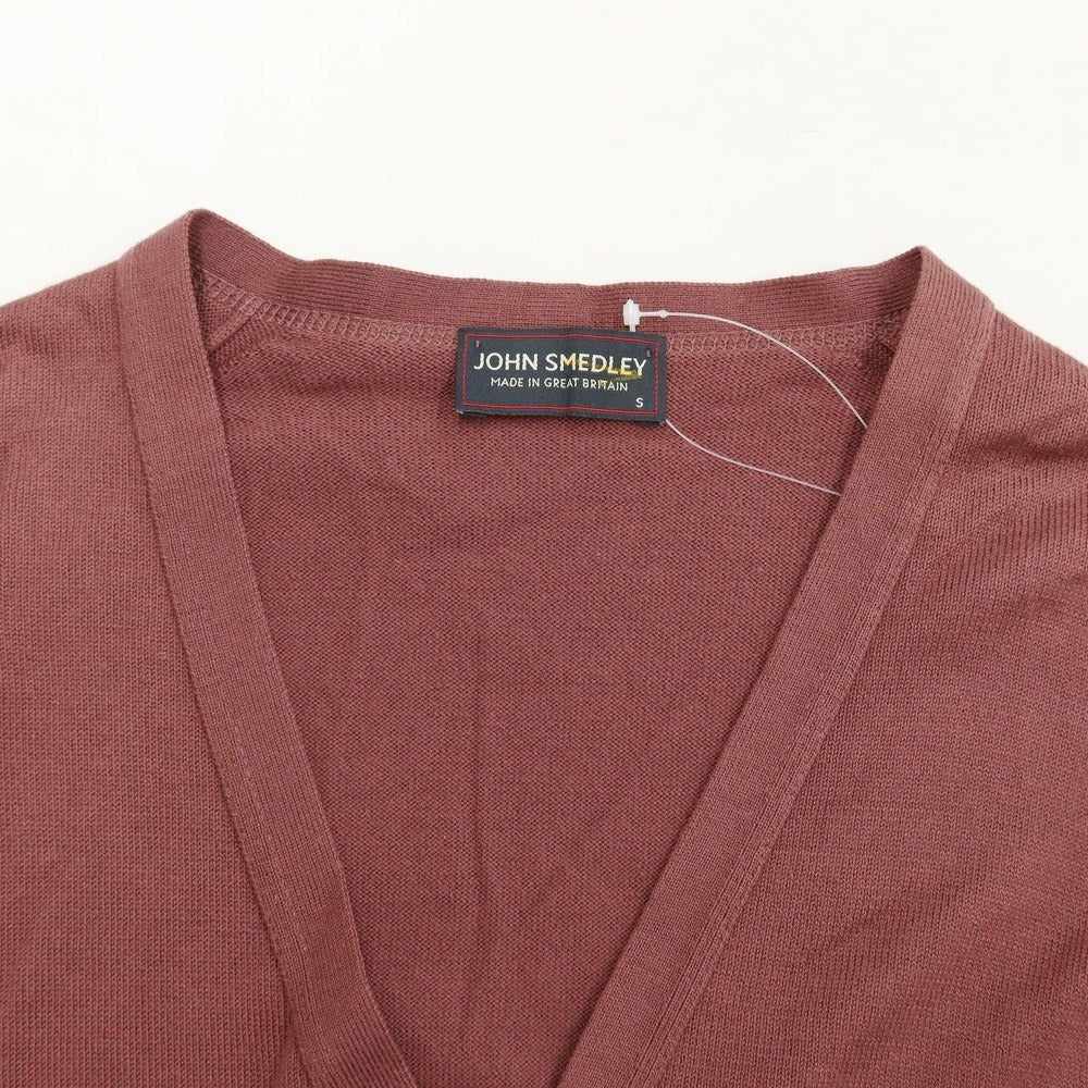 【中古】ジョンスメドレー JOHN SMEDLEY カーディガン
 ワインレッド【サイズS】【RED】【S/S】【状態ランクB】【メンズ】
【769492】 BPD